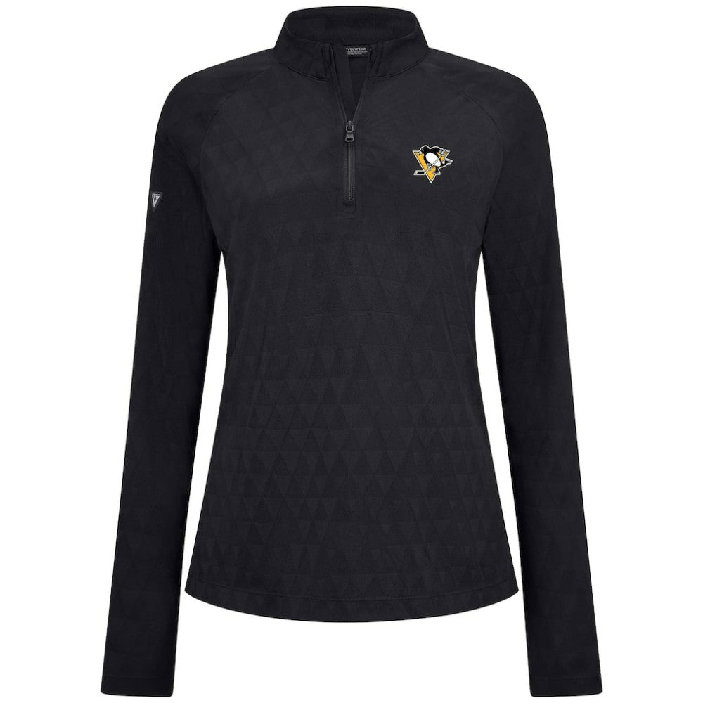 Pittsburgh Penguins Levelwear Women's Spike Raglan Quarter-Zip Top -  NHL