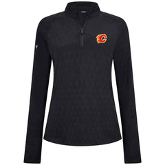 Calgary Flames Levelwear Women's Spike Raglan Quarter-Zip Top -  NHL