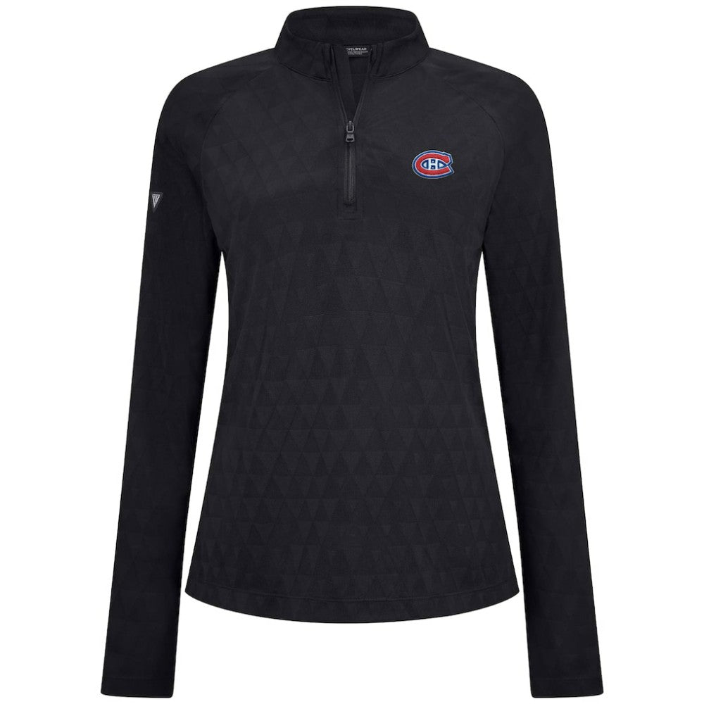 Montreal Canadiens Levelwear Women's Spike Raglan Quarter-Zip Top -  NHL