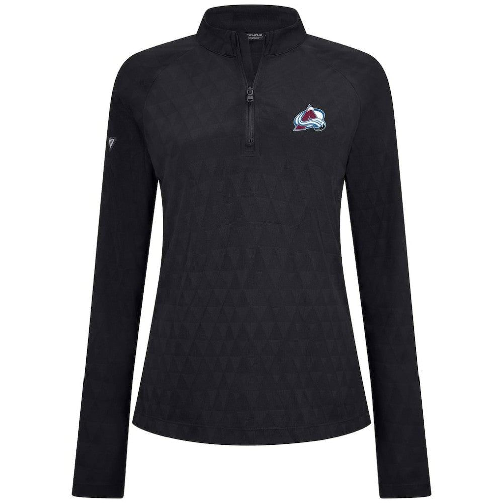 Colorado Avalanche Levelwear Women's Spike Raglan Quarter-Zip Top -  NHL