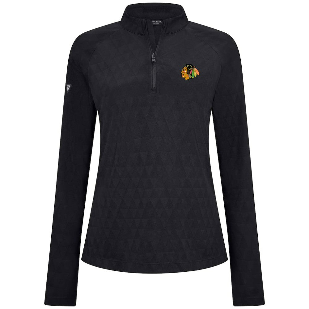 Chicago Blackhawks Levelwear Women's Spike Raglan Quarter-Zip Top -  NHL