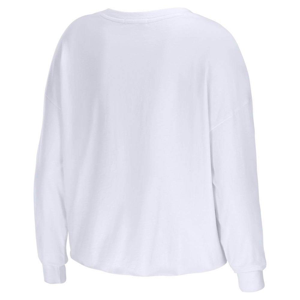 New England Patriots WEAR by Erin Andrews Women's Super Bowl LX Cropped Long Sleeve T-Shirt | NFL Online