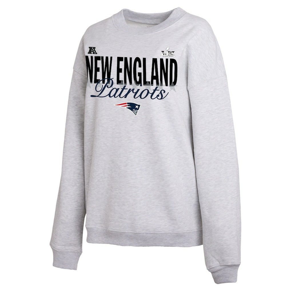 New England Patriots WEAR by Erin Andrews Women's Super Bowl LX Fleece Sweatshirt | NFL Hot