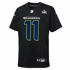 Seattle Seahawks Jaxon Smith-Njigba  Youth Super Bowl LX Patch Carbon Fashion Game Jersey | NFL On sale