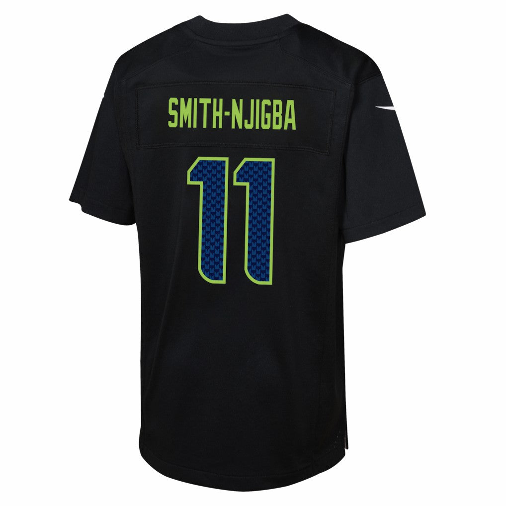 Seattle Seahawks Jaxon Smith-Njigba  Youth Super Bowl LX Patch Carbon Fashion Game Jersey | NFL On sale