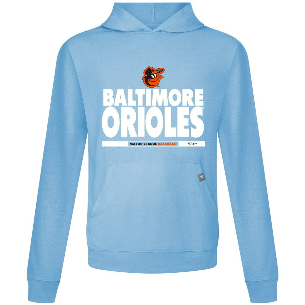 Baltimore Orioles Levelwear Relay Center Stage Long Sleeve Hooded T-Shirt - MLB T-shirts