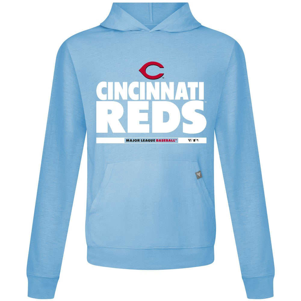 Cincinnati Reds Levelwear Relay Center Stage Long Sleeve Hooded T-Shirt - MLB T-shirts