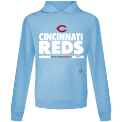 Cincinnati Reds Levelwear Relay Center Stage Long Sleeve Hooded T-Shirt - MLB T-shirts
