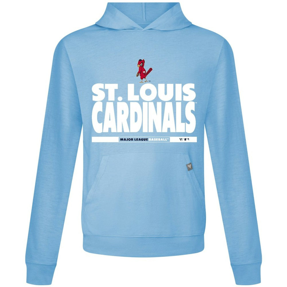 St. Louis Cardinals Levelwear Relay Center Stage Long Sleeve Hooded T-Shirt - MLB T-shirts