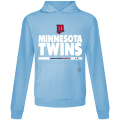 Minnesota Twins Levelwear Relay Center Stage Long Sleeve Hooded T-Shirt - MLB T-shirts