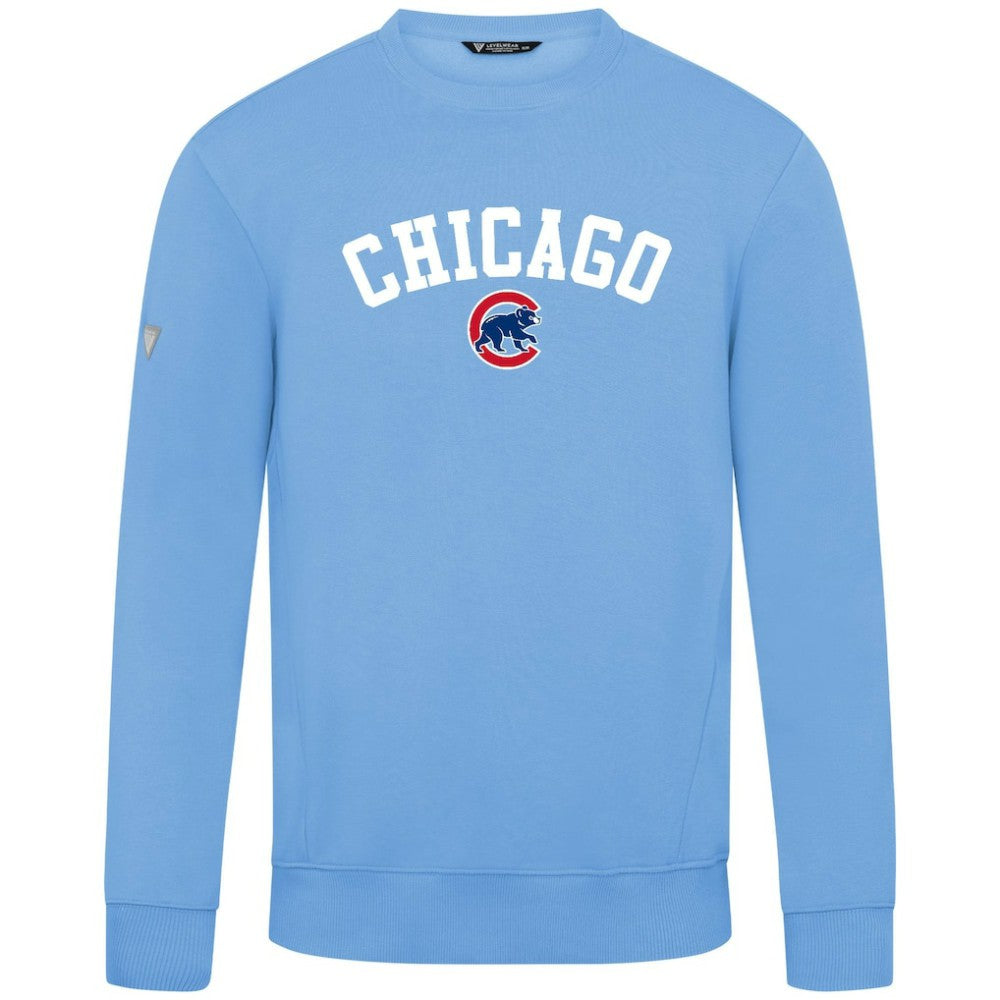Chicago Cubs Levelwear Zane Felt Arch Pullover Sweatshirt - MLB Pullover