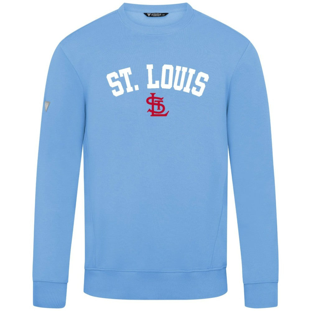 St. Louis Cardinals Levelwear Zane Felt Arch Pullover Sweatshirt - MLB Pullover
