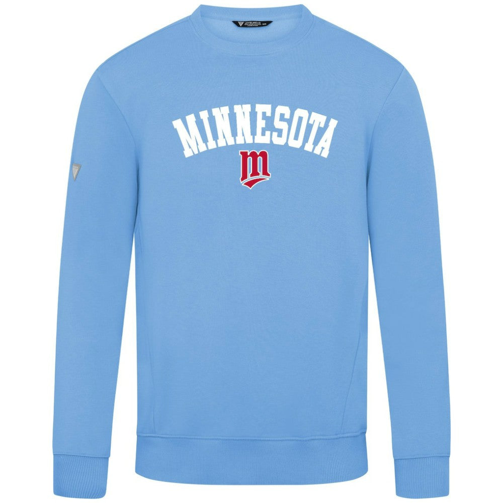 Minnesota Twins Levelwear Zane Felt Arch Pullover Sweatshirt - MLB Pullover