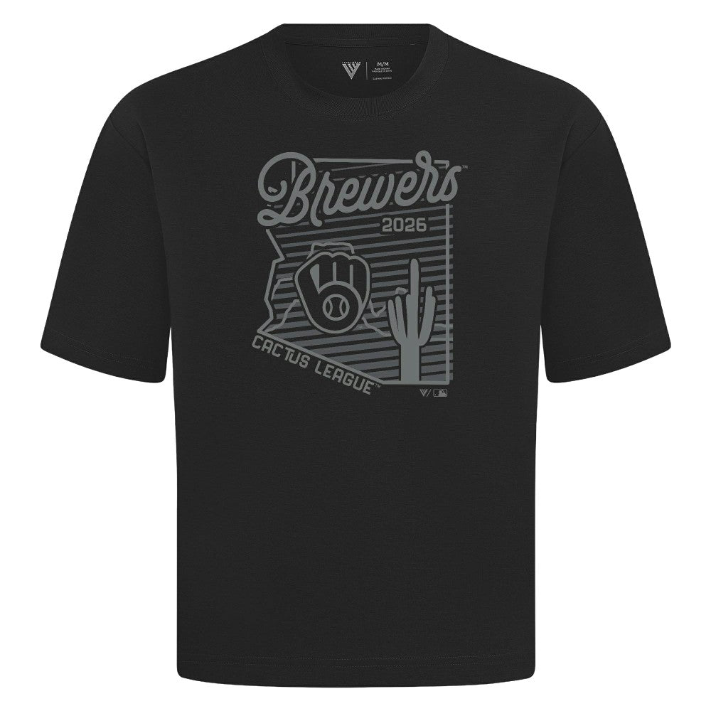 Milwaukee Brewers Levelwear Sunrise Luxe Signature Knit T-Shirt - MLB T-shirts