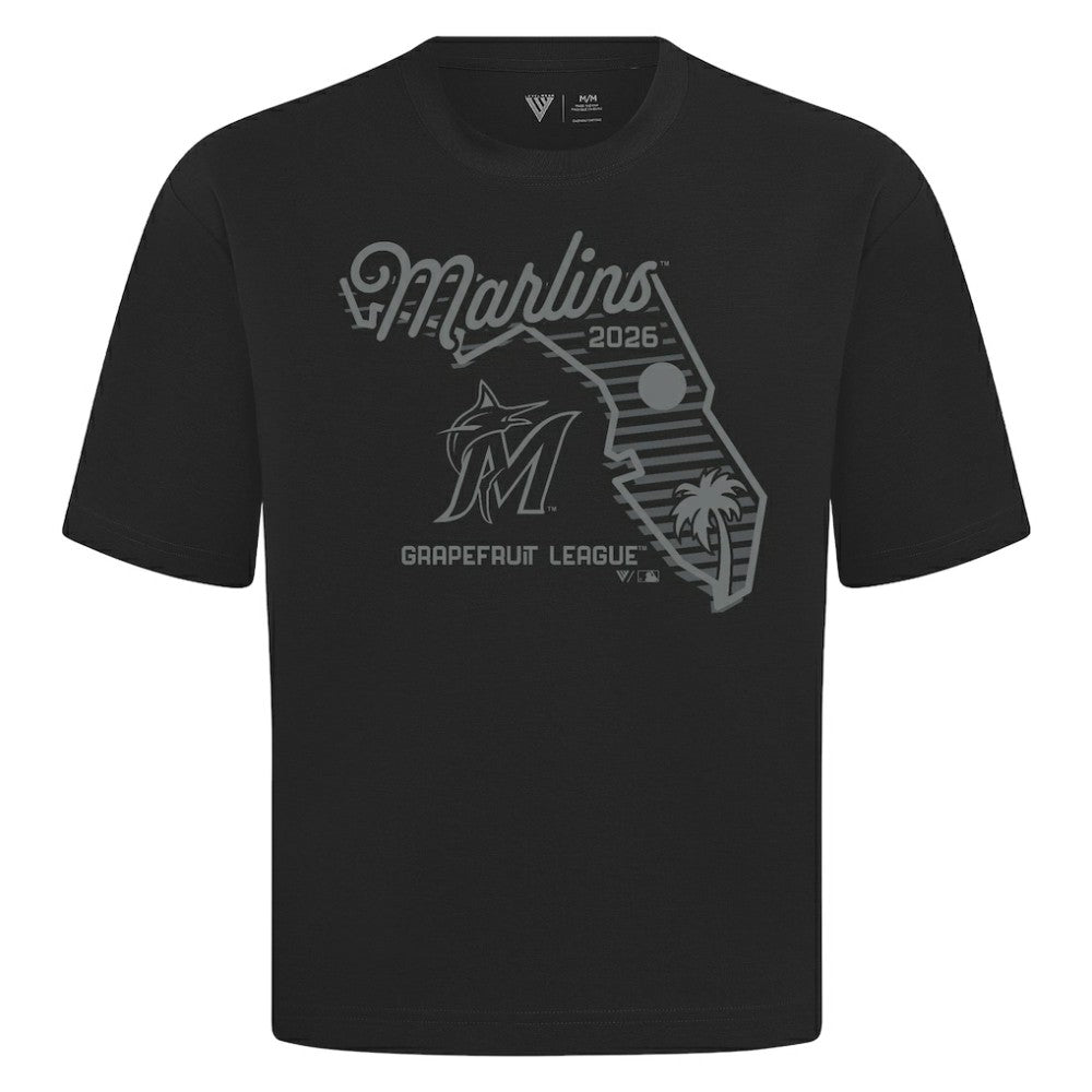 Miami Marlins Levelwear Sunrise Luxe Signature Knit T-Shirt - MLB T-shirts