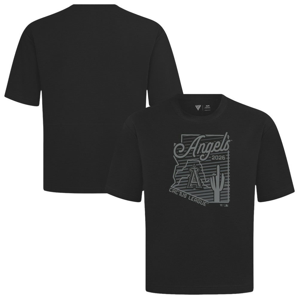 Los Angeles Angels Levelwear Sunrise Luxe Signature Knit T-Shirt - MLB T-shirts