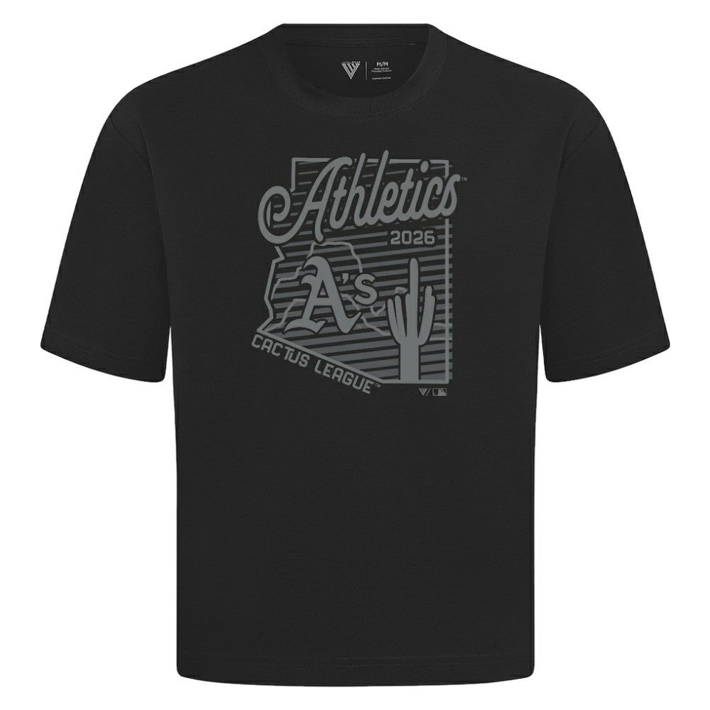 Athletics Levelwear Sunrise Luxe Signature Knit T-Shirt - MLB T-shirts