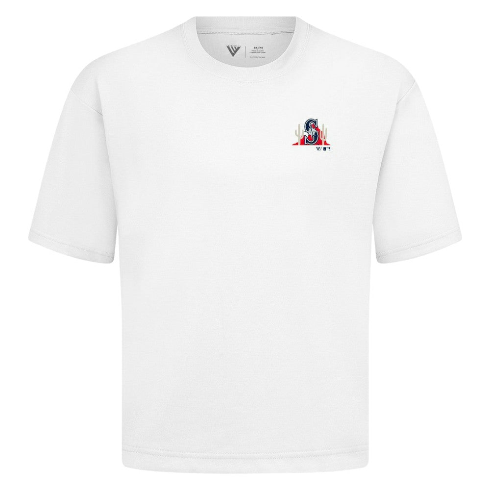 Seattle Mariners Levelwear Panoramic Luxe Signature Knit T-Shirt - MLB T-shirts