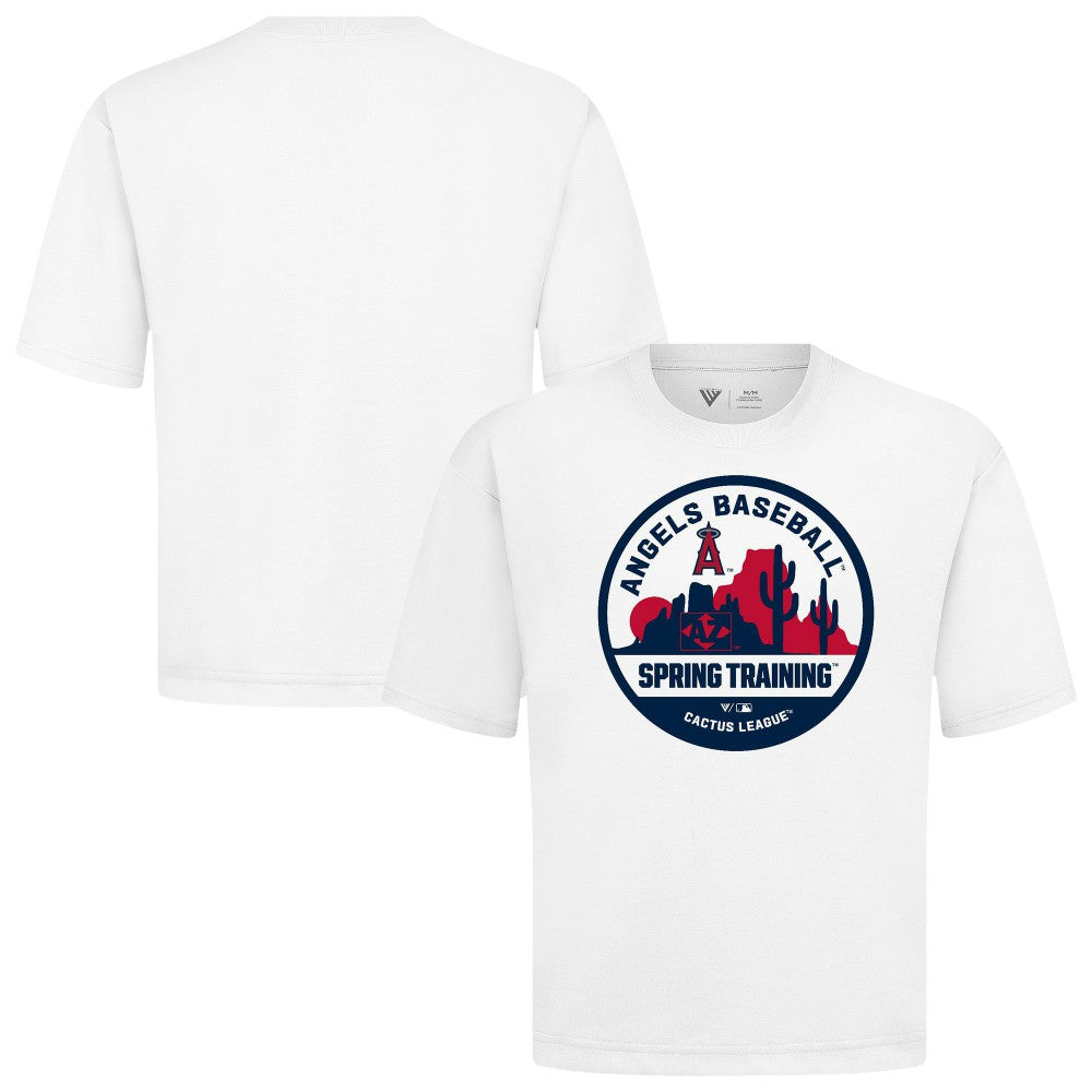 Los Angeles Angels Levelwear Spring Training Badge Luxe Signature Knit T-Shirt - MLB T-shirts