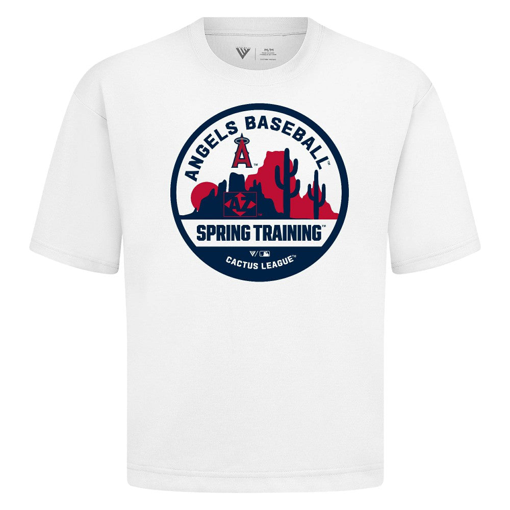 Los Angeles Angels Levelwear Spring Training Badge Luxe Signature Knit T-Shirt - MLB T-shirts
