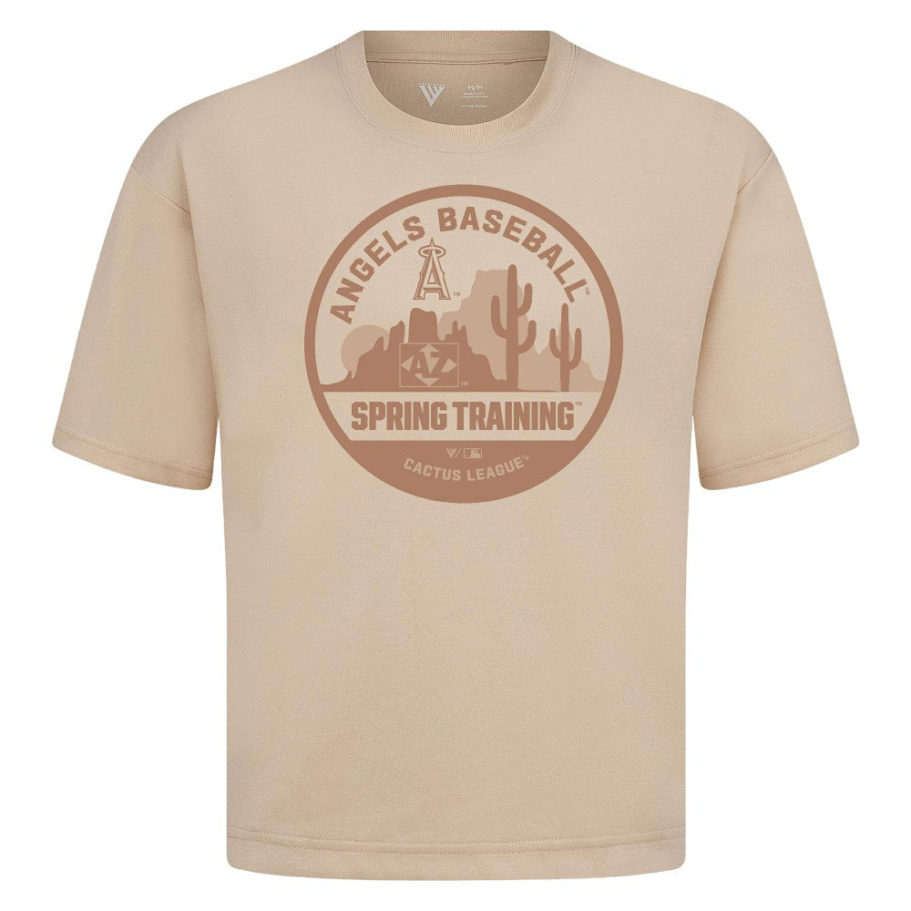 Los Angeles Angels Levelwear Spring Training Badge Luxe Signature Knit T-Shirt - MLB T-shirts