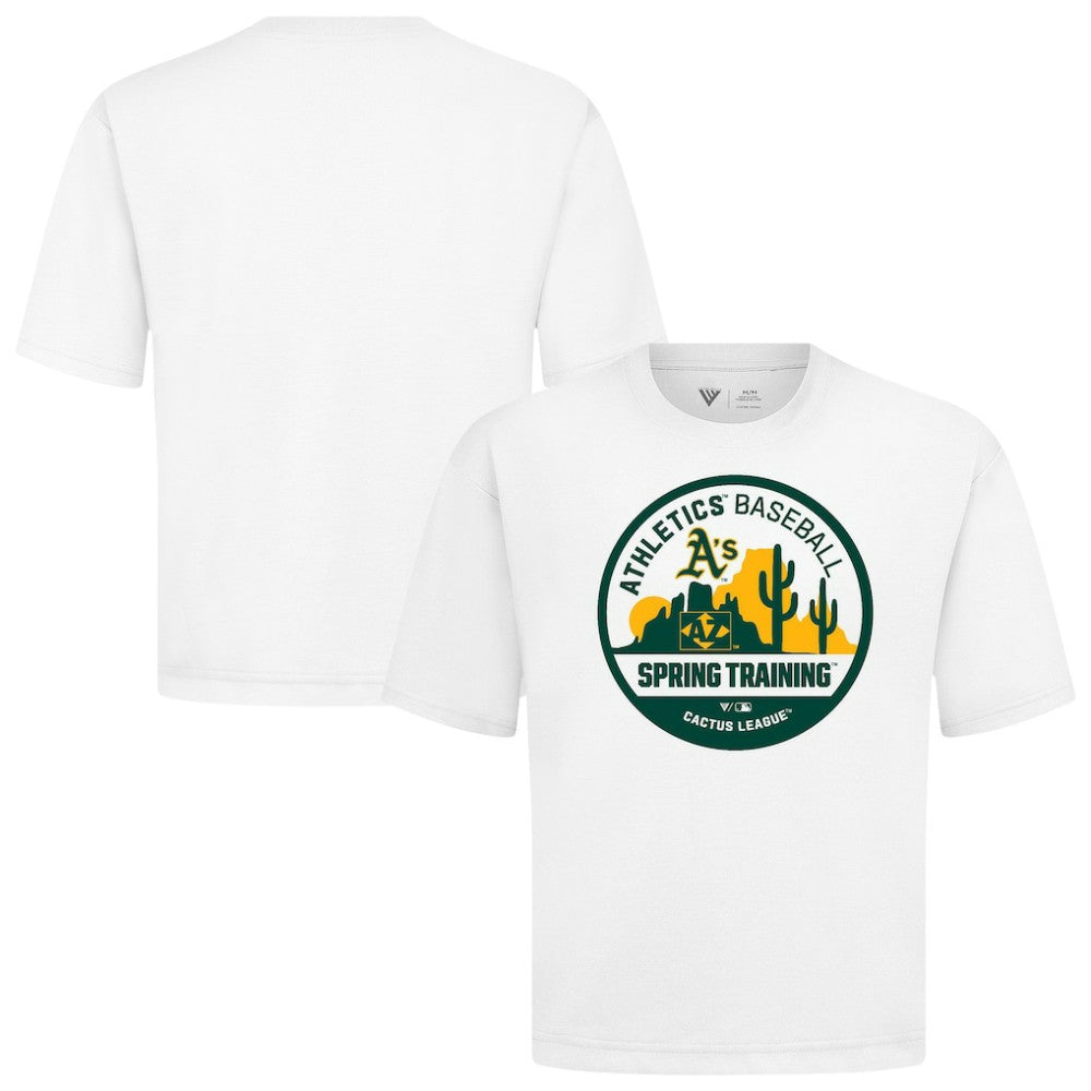 Athletics Levelwear Spring Training Badge Luxe Signature Knit T-Shirt - MLB T-shirts