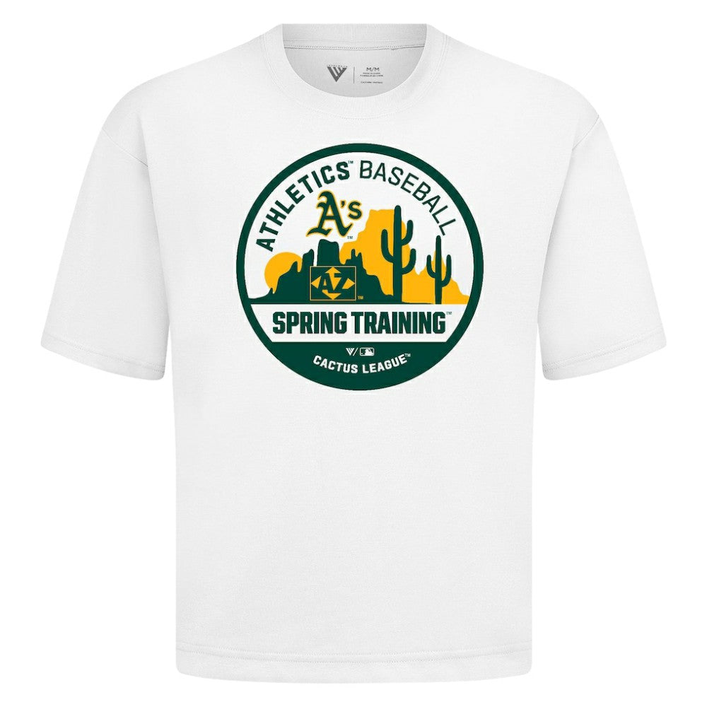 Athletics Levelwear Spring Training Badge Luxe Signature Knit T-Shirt - MLB T-shirts