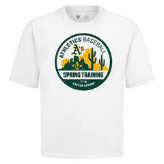 Athletics Levelwear Spring Training Badge Luxe Signature Knit T-Shirt - MLB T-shirts