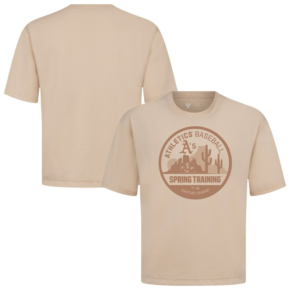 Athletics Levelwear Spring Training Badge Luxe Signature Knit T-Shirt - MLB T-shirts