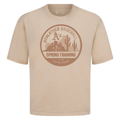 Athletics Levelwear Spring Training Badge Luxe Signature Knit T-Shirt - MLB T-shirts