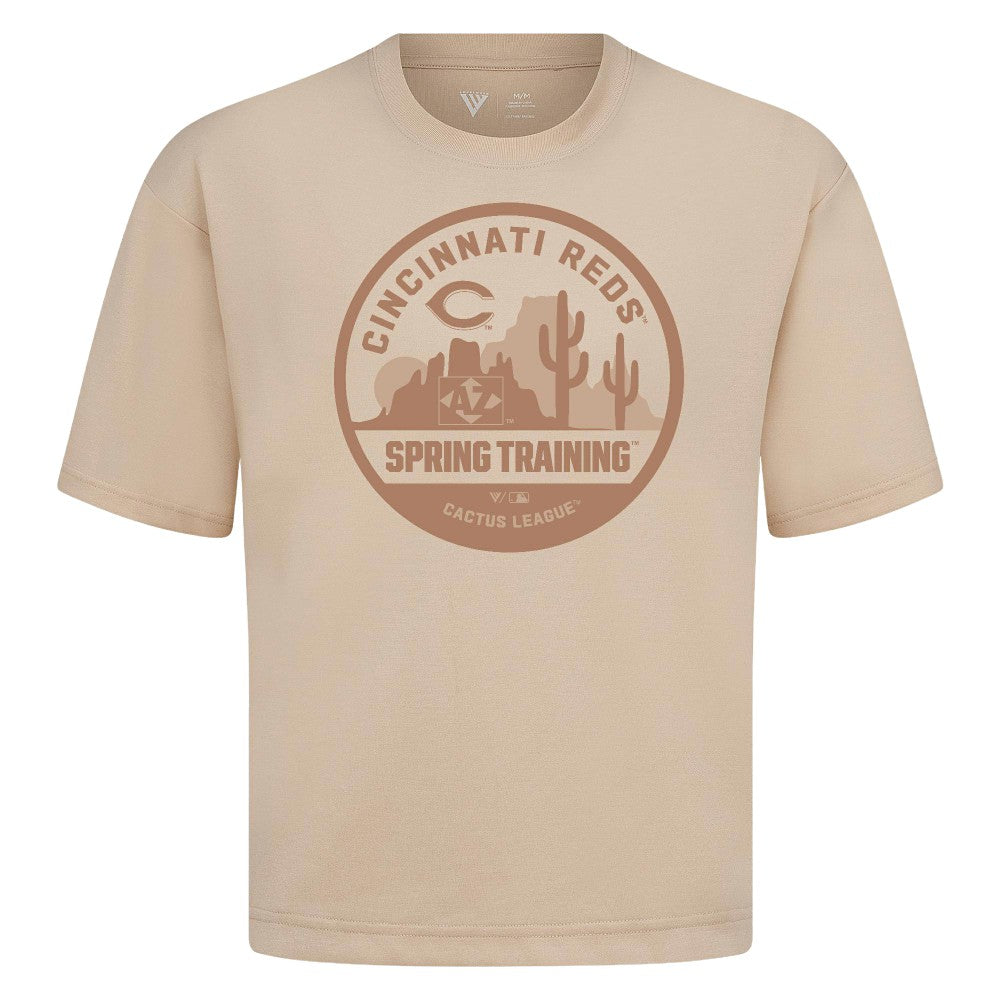 Cincinnati Reds Levelwear Spring Training Badge Luxe Signature Knit T-Shirt - MLB T-shirts