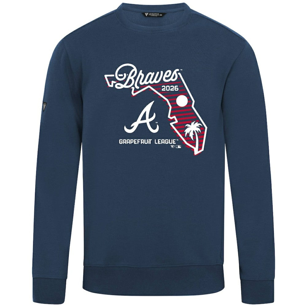 Atlanta Braves Levelwear Zane Sunrise Sweatshirt - MLB Sweatshirts