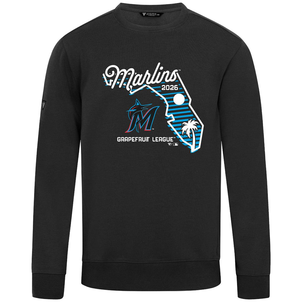 Miami Marlins Levelwear Zane Sunrise Sweatshirt - MLB Sweatshirts