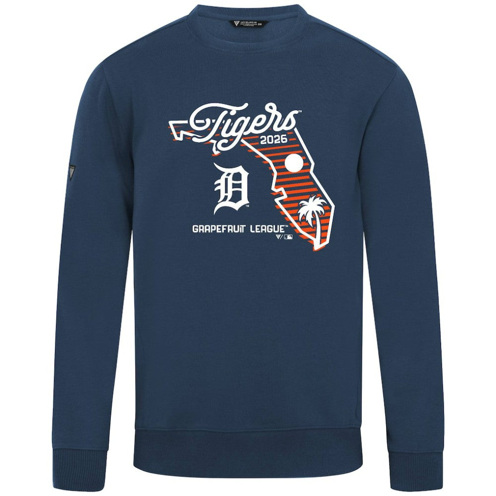 Detroit Tigers Levelwear Zane Sunrise Sweatshirt - MLB Sweatshirts