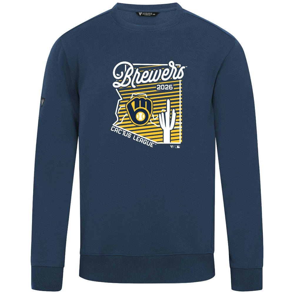 Milwaukee Brewers Levelwear Zane Sunrise Sweatshirt - MLB Sweatshirts