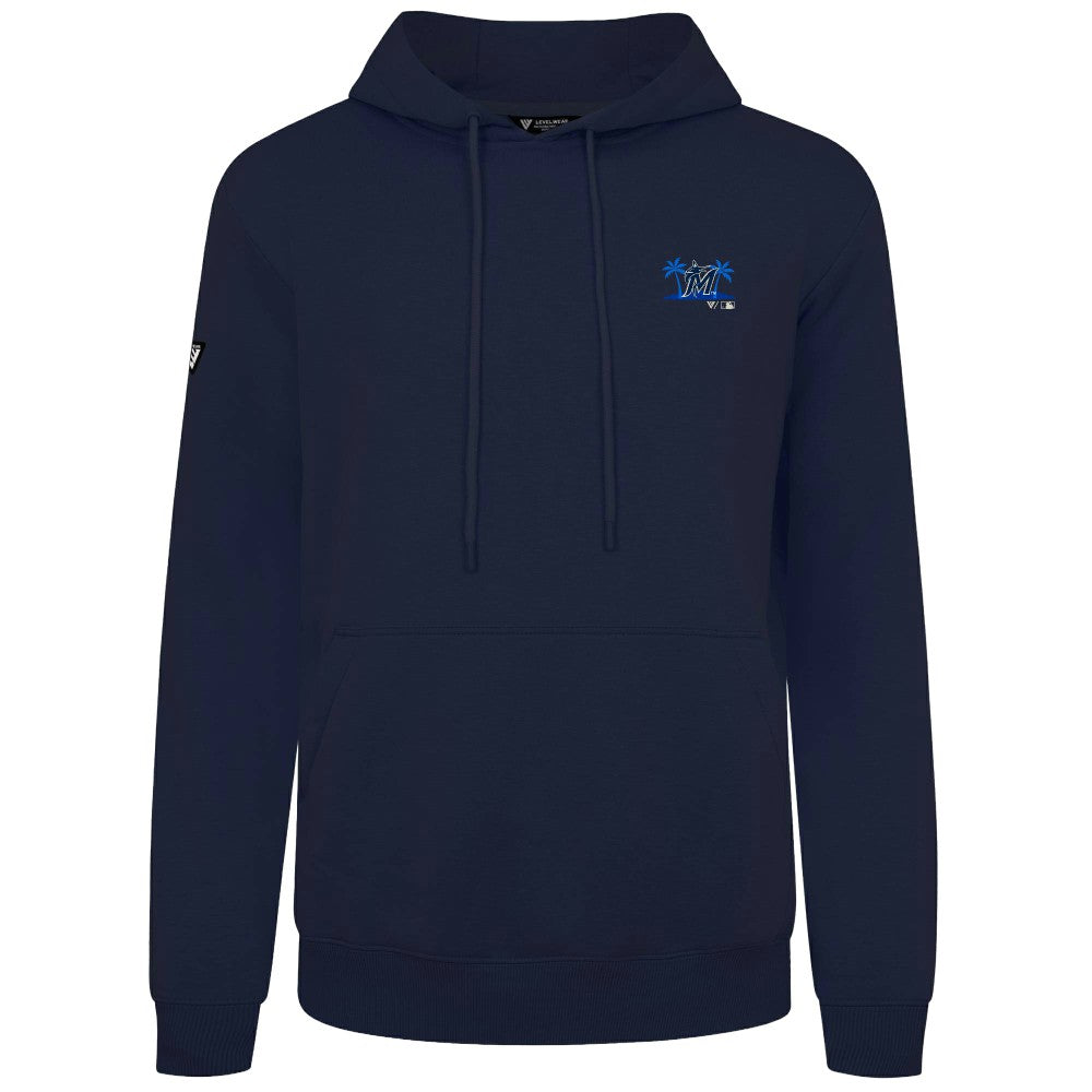Miami Marlins Levelwear Panoramic Podium Hoodie - MLB Hoodies
