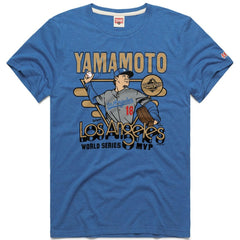 Yoshinobu Yamamoto Los Angeles Dodgers Homage Unisex 2026 Gold Collection World Series MVP Tri-Blend T-Shirt - MLB T-shirts