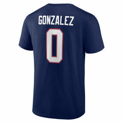 New England Patriots Christian Gonzalez  Icon Name & Number T-Shirt | NFL Discount