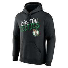 Black Boston Celtics Big & Tall Hustle Personalized Name & Number Hoodie | NBA