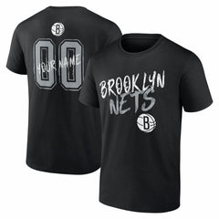 Black Brooklyn Nets Big & Tall Hustle Personalized Name & Number T-Shirt | NBA