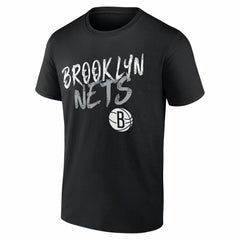 Black Brooklyn Nets Big & Tall Hustle Personalized Name & Number T-Shirt | NBA