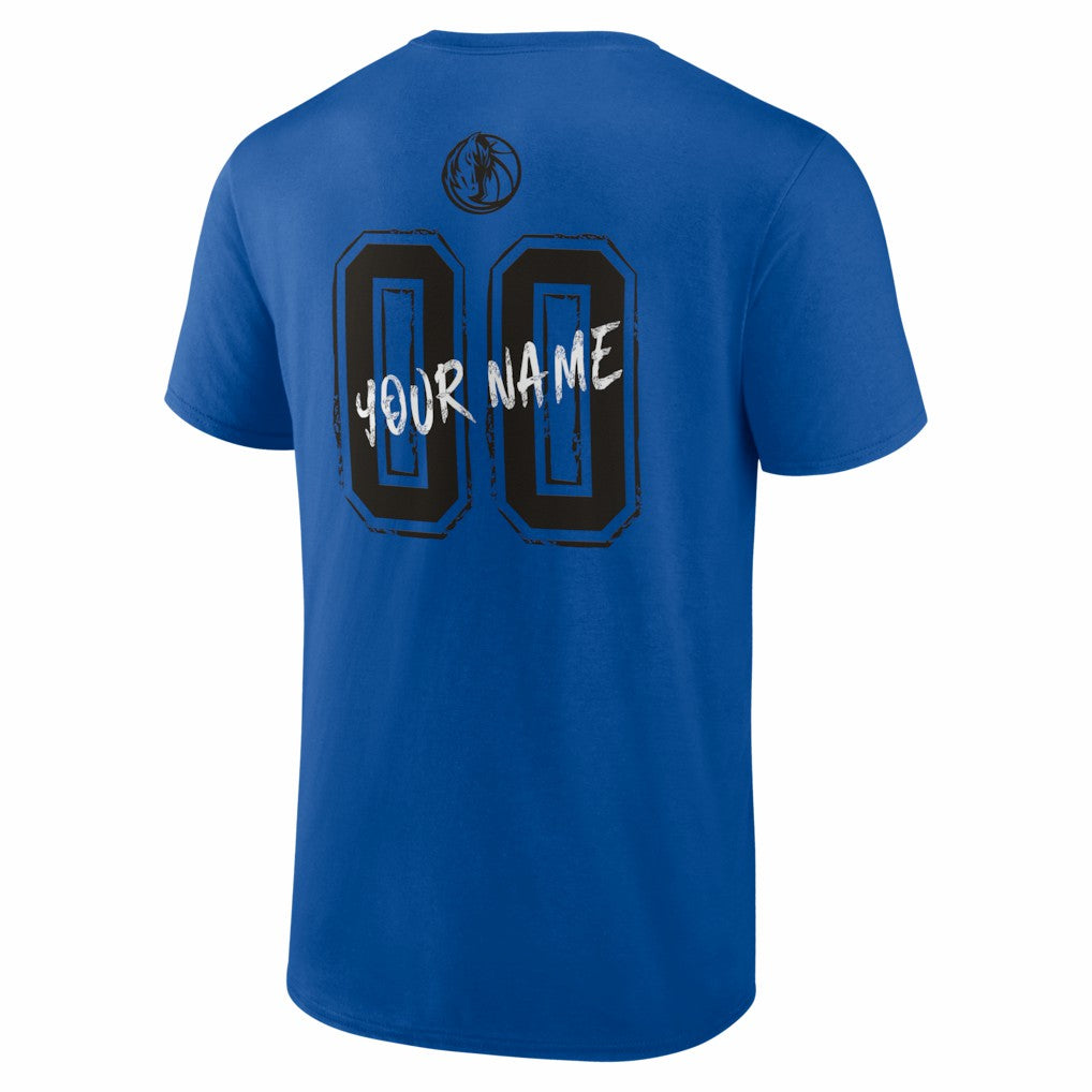 Blue Dallas Mavericks Big & Tall Hustle Personalized Name & Number T-Shirt sale | NBA