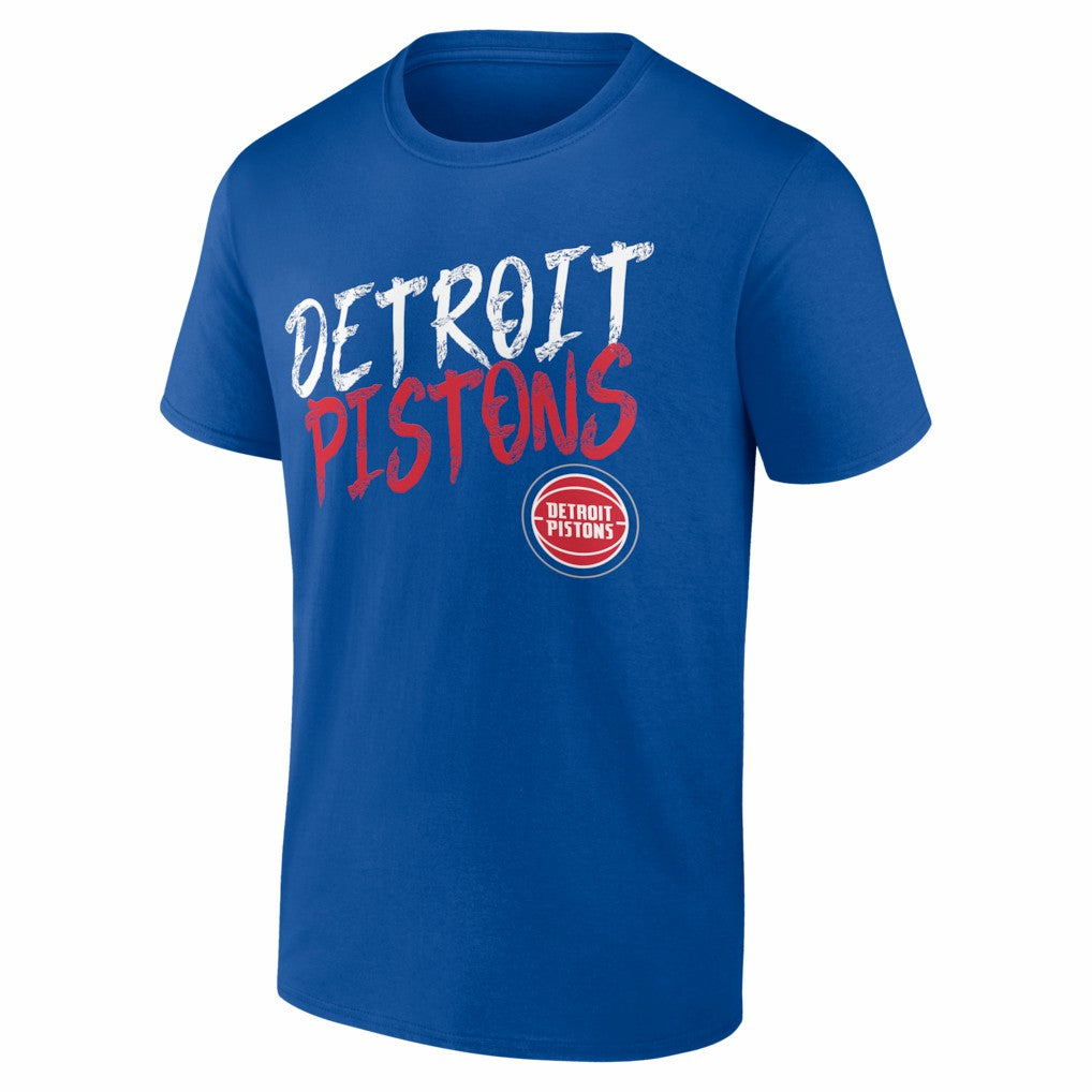 Blue Detroit Pistons Big & Tall Hustle Personalized Name & Number T-Shirt sale | NBA