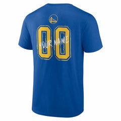 Royal Golden State Warriors Big & Tall Hustle Personalized Name & Number T-Shirt sale | NBA