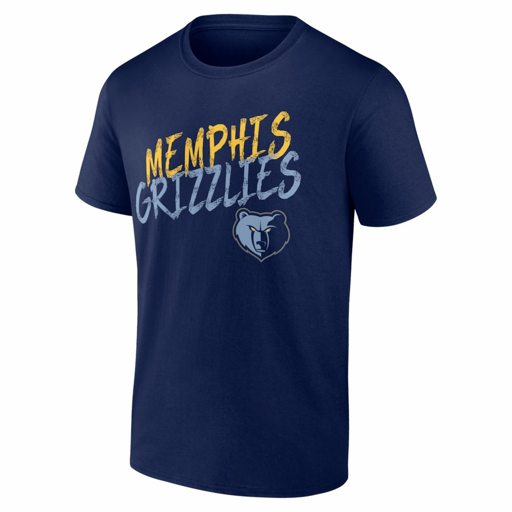 Navy Memphis Grizzlies Big & Tall Hustle Personalized Name & Number T-Shirt | NBA