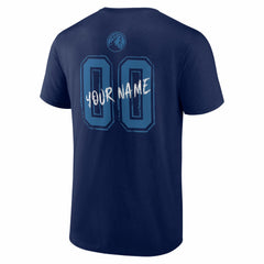 Navy Minnesota Timberwolves Big & Tall Hustle Personalized Name & Number T-Shirt | NBA