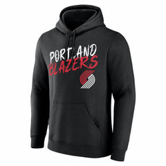 Black Portland Trail Blazers Big & Tall Hustle Personalized Name & Number Hoodie | NBA