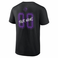 Black Sacramento Kings Big & Tall Hustle Personalized Name & Number T-Shirt | NBA