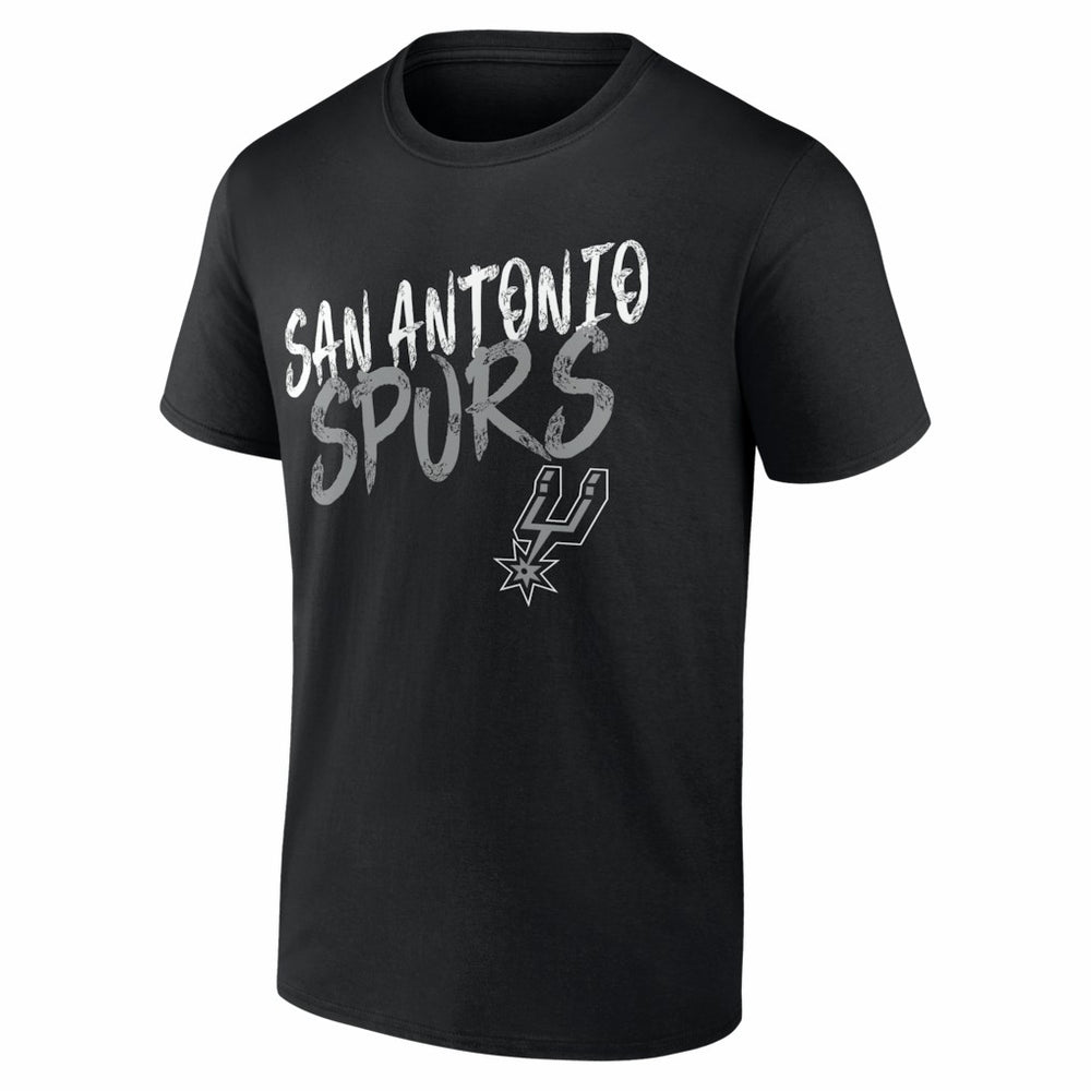 Black San Antonio Spurs Big & Tall Hustle Personalized Name & Number T-Shirt | NBA