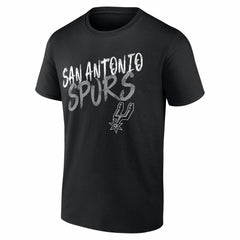 Black San Antonio Spurs Big & Tall Hustle Personalized Name & Number T-Shirt | NBA